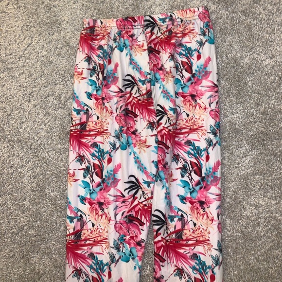 WinWin Pink & Blue Tropical Leggings size S-L - Picture 9 of 10